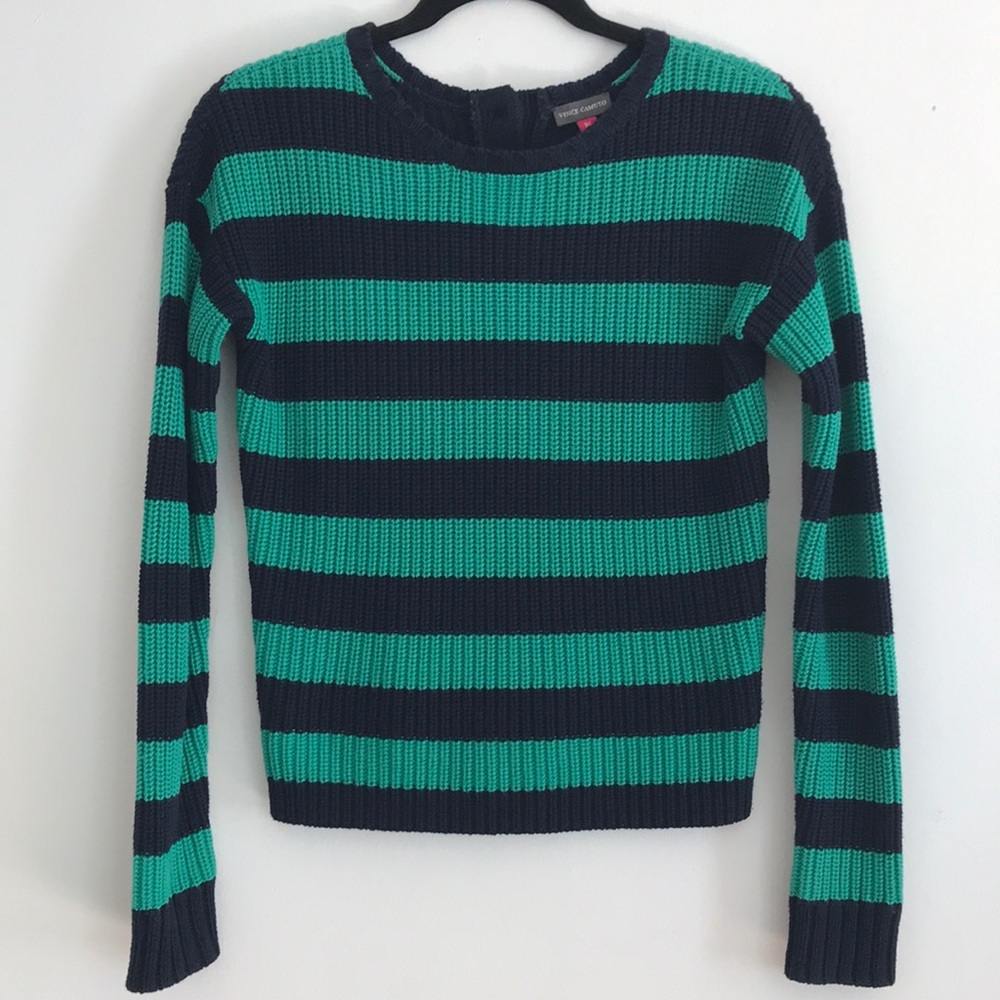 Vince Camuto Knit striped sweater